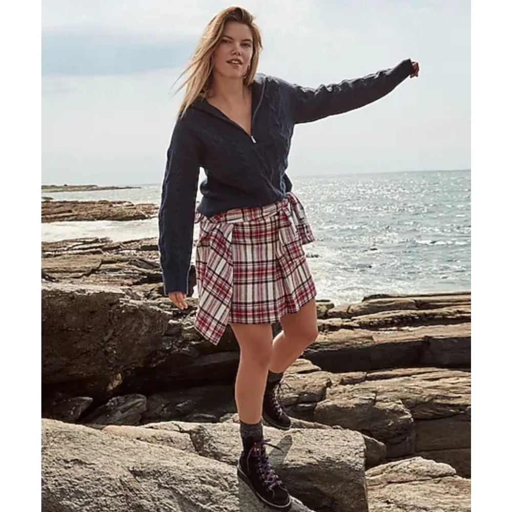 16. J.Crew Pleated mini skirt in vintage plaid